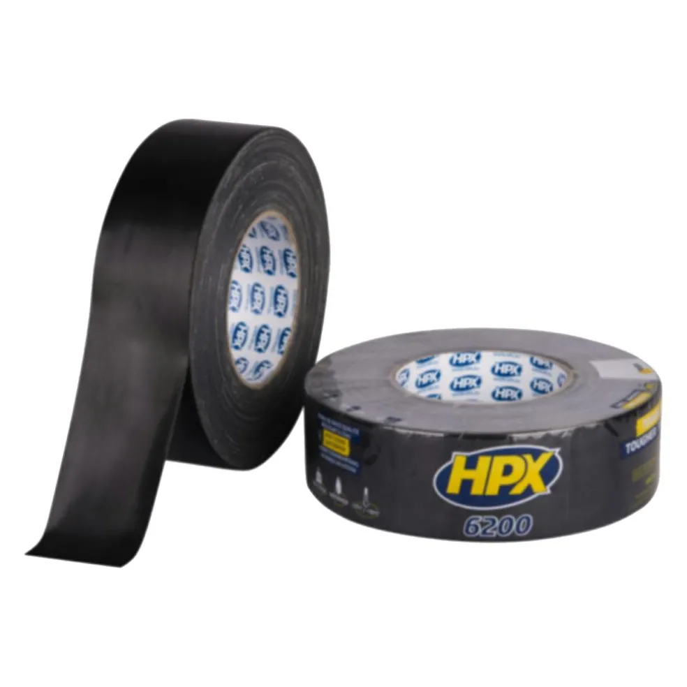 HPX Pantsertape zwart 48 mm x 50 meter