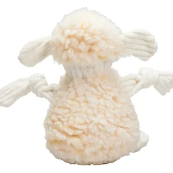 HuggleHounds Louise Lamb HuggleFleece FlufferKnottie Plush Large hondenspeelgoed