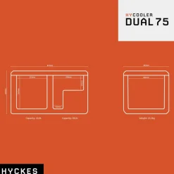 Hyckes HyCooler Pro Dual 75 compressor koelbox