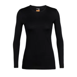 Icebreaker 200 Oasis LS ronde hals thermoshirt dames black