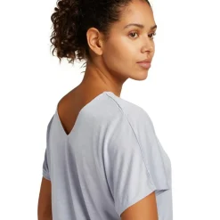 Icebreaker Drayden Reversible shirt dames grey quartz