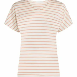 Icebreaker Drayden Reversible Stripe shirt dames ecru  heather desert sand