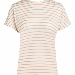 Icebreaker Drayden Reversible Stripe shirt dames ecru  heather desert sand