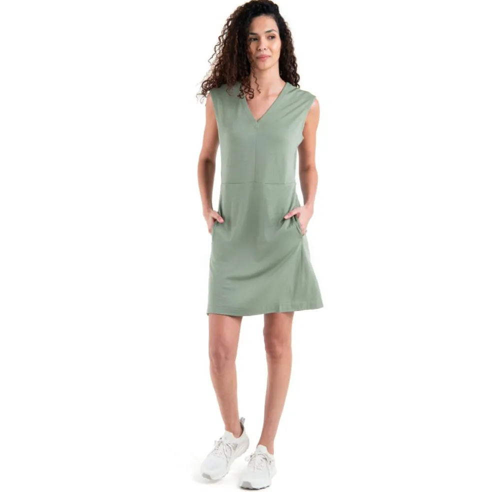 Icebreaker Merino 200 Granary jurk dames lichen