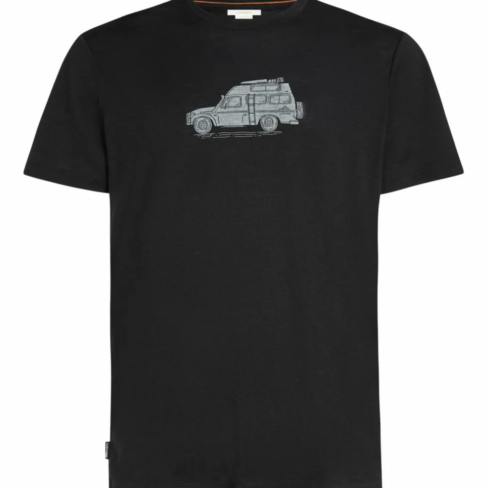 Icebreaker Merino 150 Tech Lite Cosy Camper shirt heren black