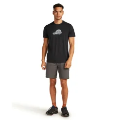 Icebreaker Merino 150 Tech Lite Cosy Camper shirt heren black