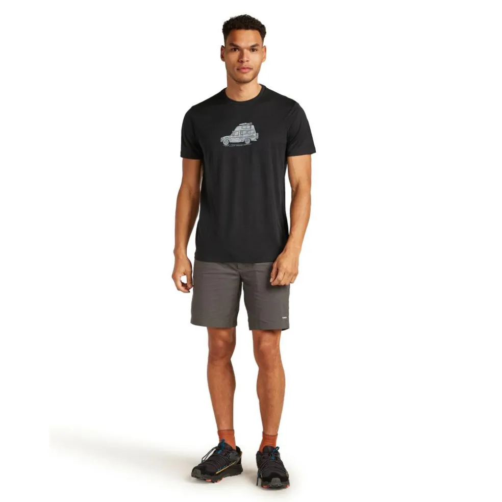 Icebreaker Merino 150 Tech Lite Cosy Camper shirt heren black