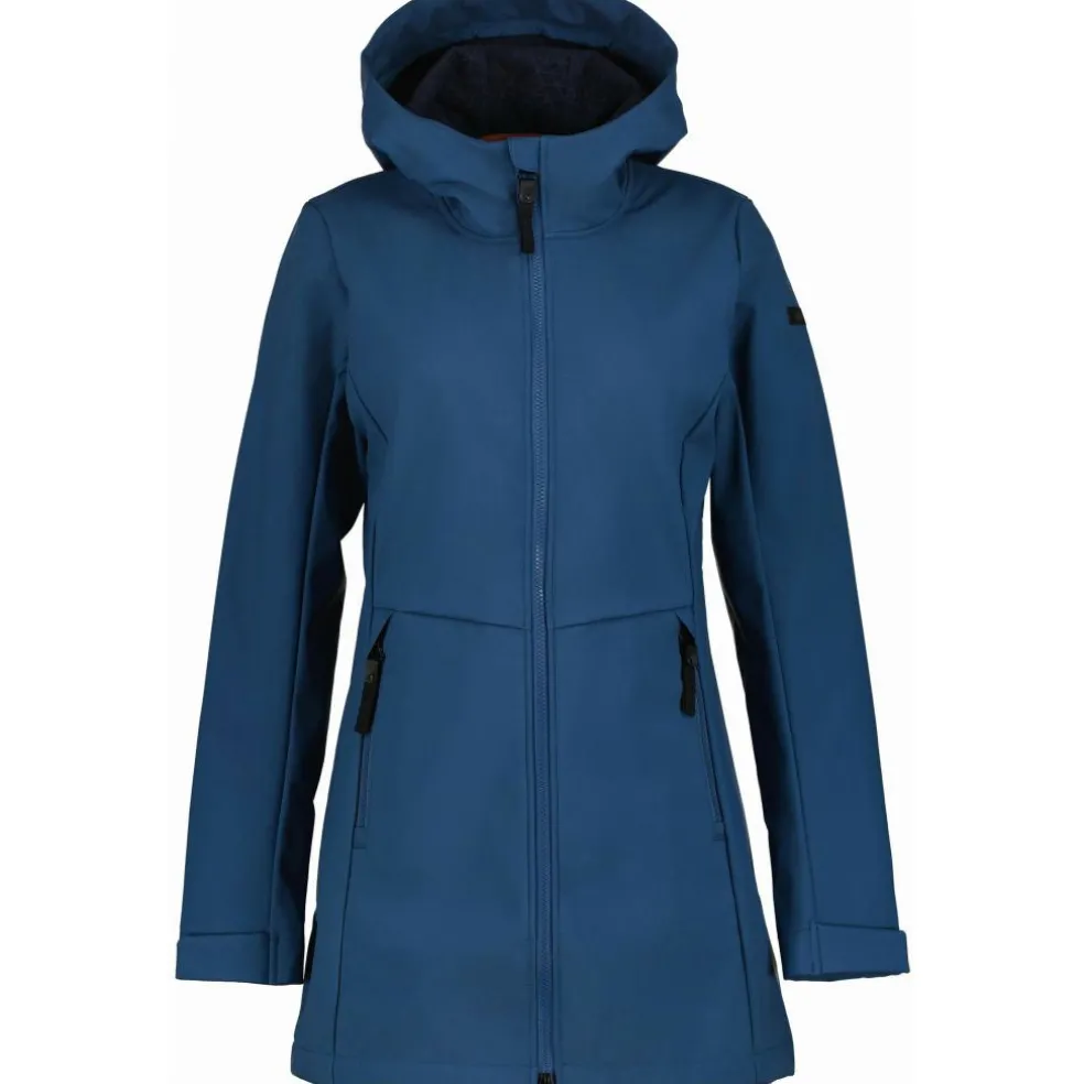 Icepeak Alamosa parka softshell jas dames blue