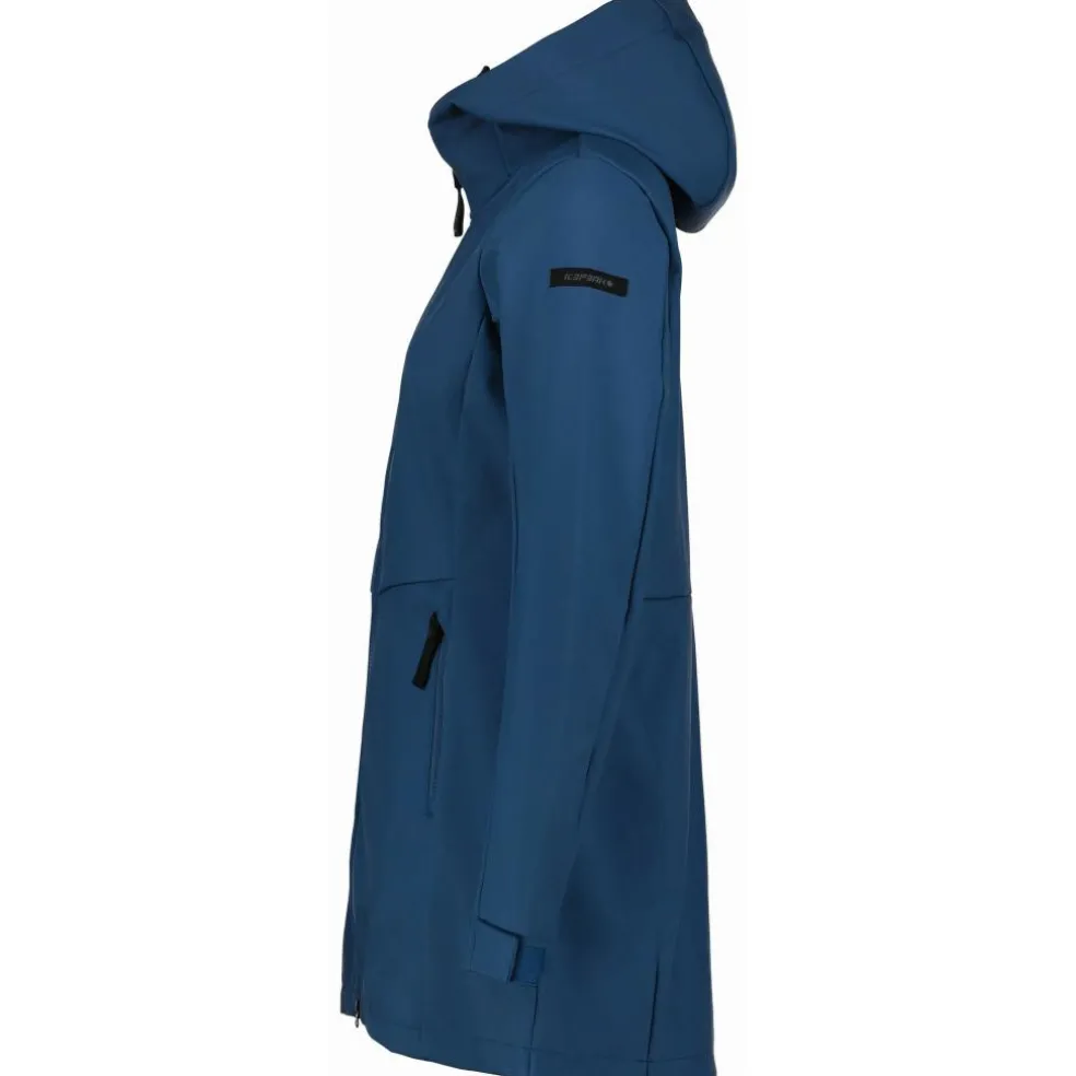 Icepeak Alamosa parka softshell jas dames blue