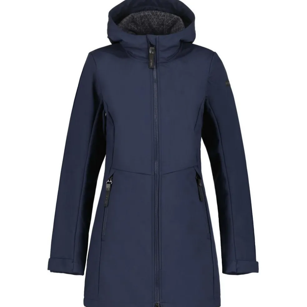 Icepeak Alamosa parka softshell jas dames dark blue