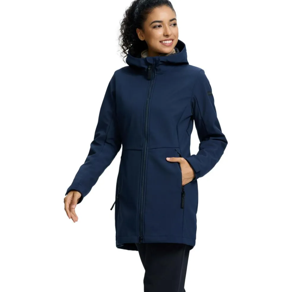 Icepeak Alamosa parka softshell jas dames dark blue