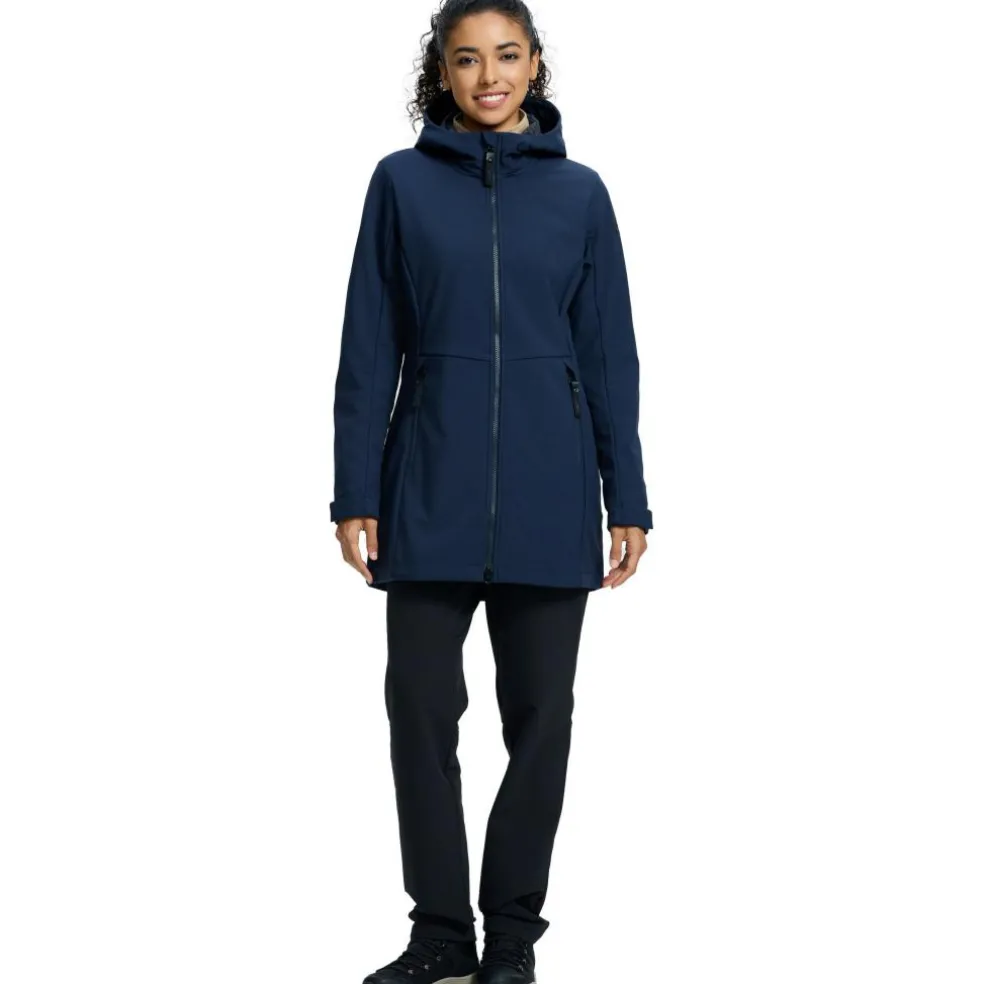Icepeak Alamosa parka softshell jas dames dark blue
