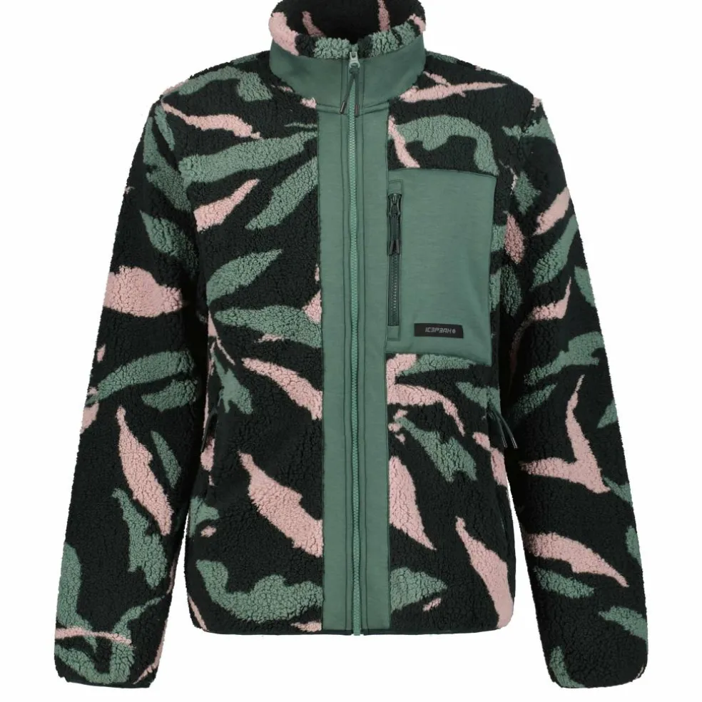 Icepeak Ardese fleece vest heren dark green