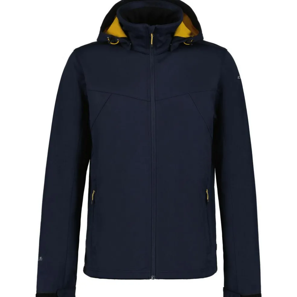 Icepeak Biggs softshell jas heren yellow dark blue