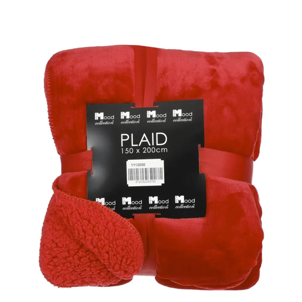 In the Mood Mardy fleece plaid rood