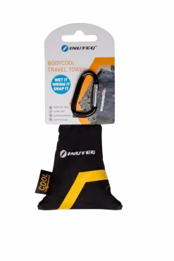 INUTEQ Bodycool Travel handdoek black