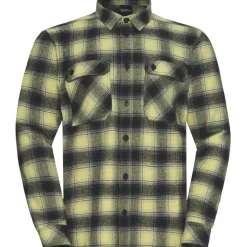 Jack Wolfskin  Baja overhemd heren check lemon ice