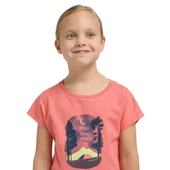 Jack Wolfskin  Graphic shirt junior sunset coral