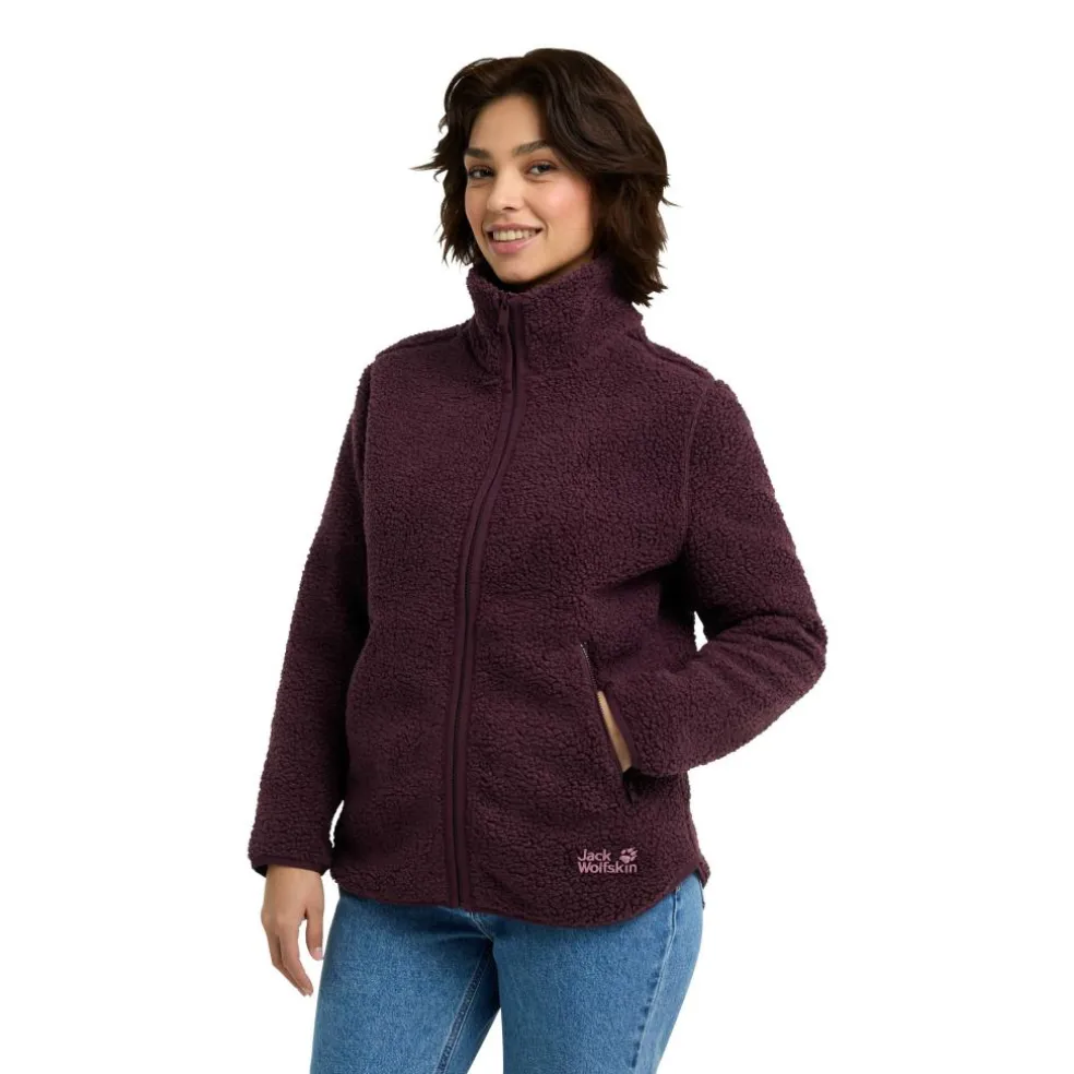 Jack Wolfskin High Curl fleece vest dames amaranth