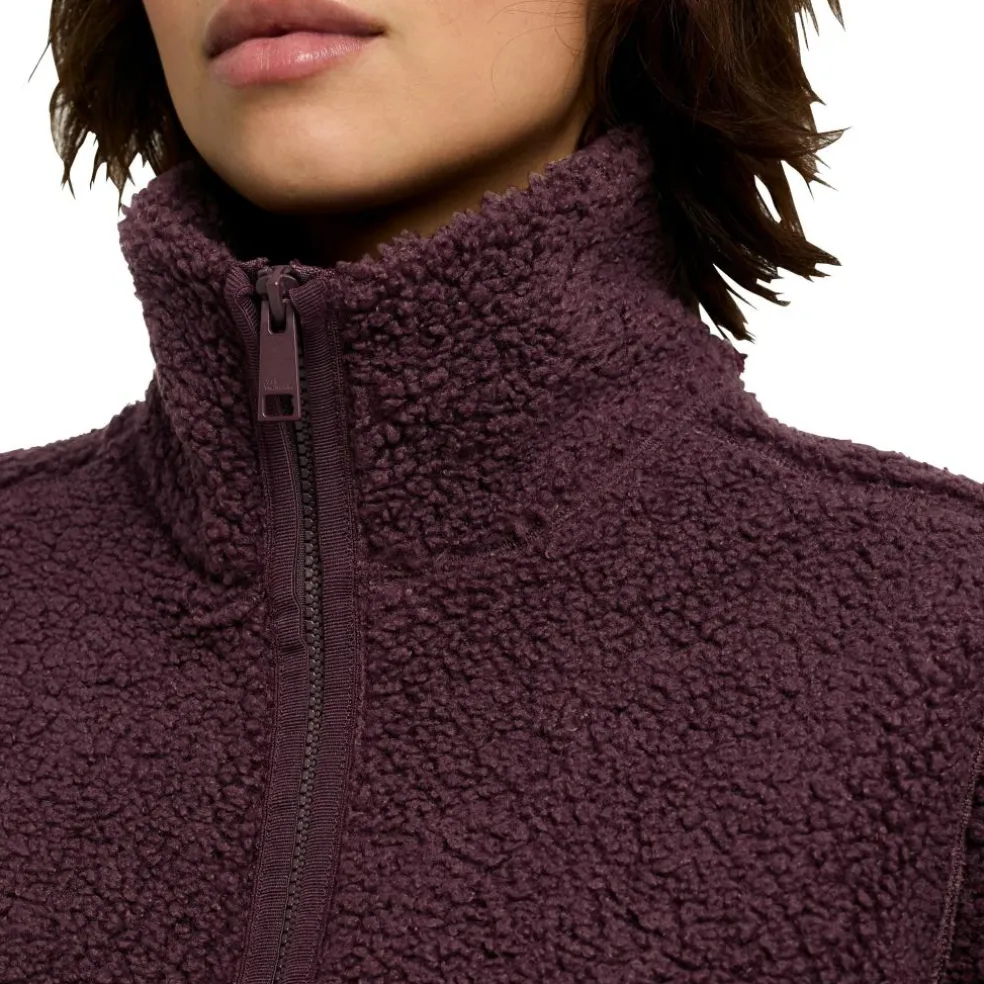 Jack Wolfskin High Curl fleece vest dames amaranth