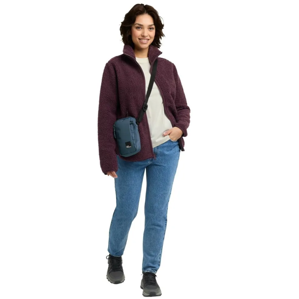 Jack Wolfskin High Curl fleece vest dames amaranth