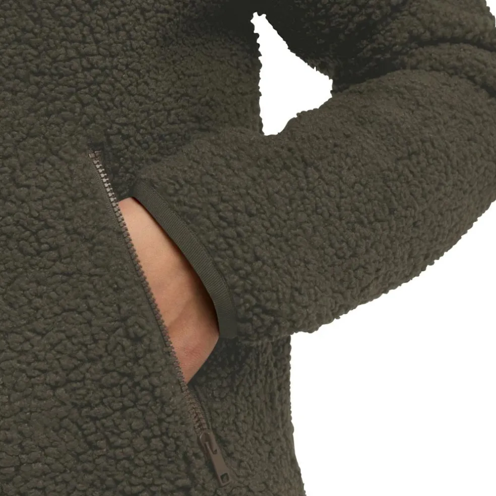 Jack Wolfskin High Curl fleece vest dames obsidian moss