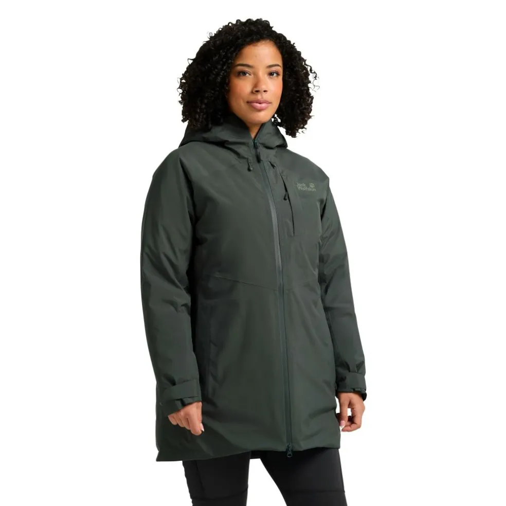 Jack Wolfskin Icecape 2L parka outdoor jack dames slate green