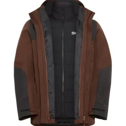 Jack Wolfskin  Jasper 3-in-1 outdoor jack heren hot choc