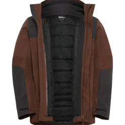 Jack Wolfskin  Jasper 3-in-1 outdoor jack heren hot choc