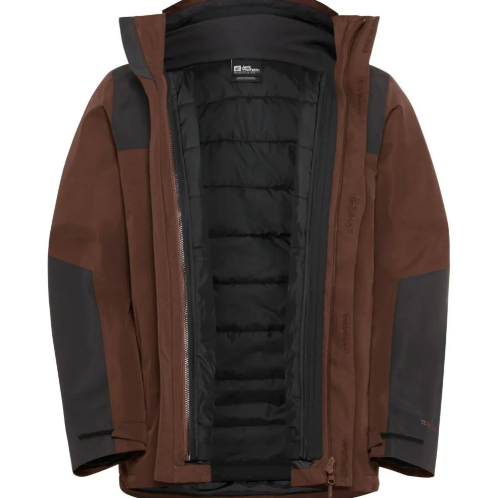Jack Wolfskin Jasper 3-in-1 outdoor jack heren hot choc
