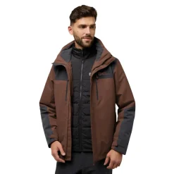 Jack Wolfskin Jasper 3-in-1 outdoor jack heren hot choc