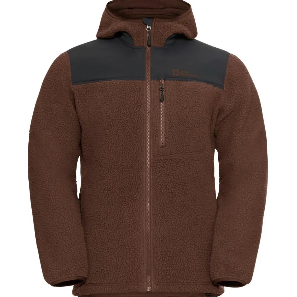 Jack Wolfskin Kammweg Pile Fleece vest heren hot choc