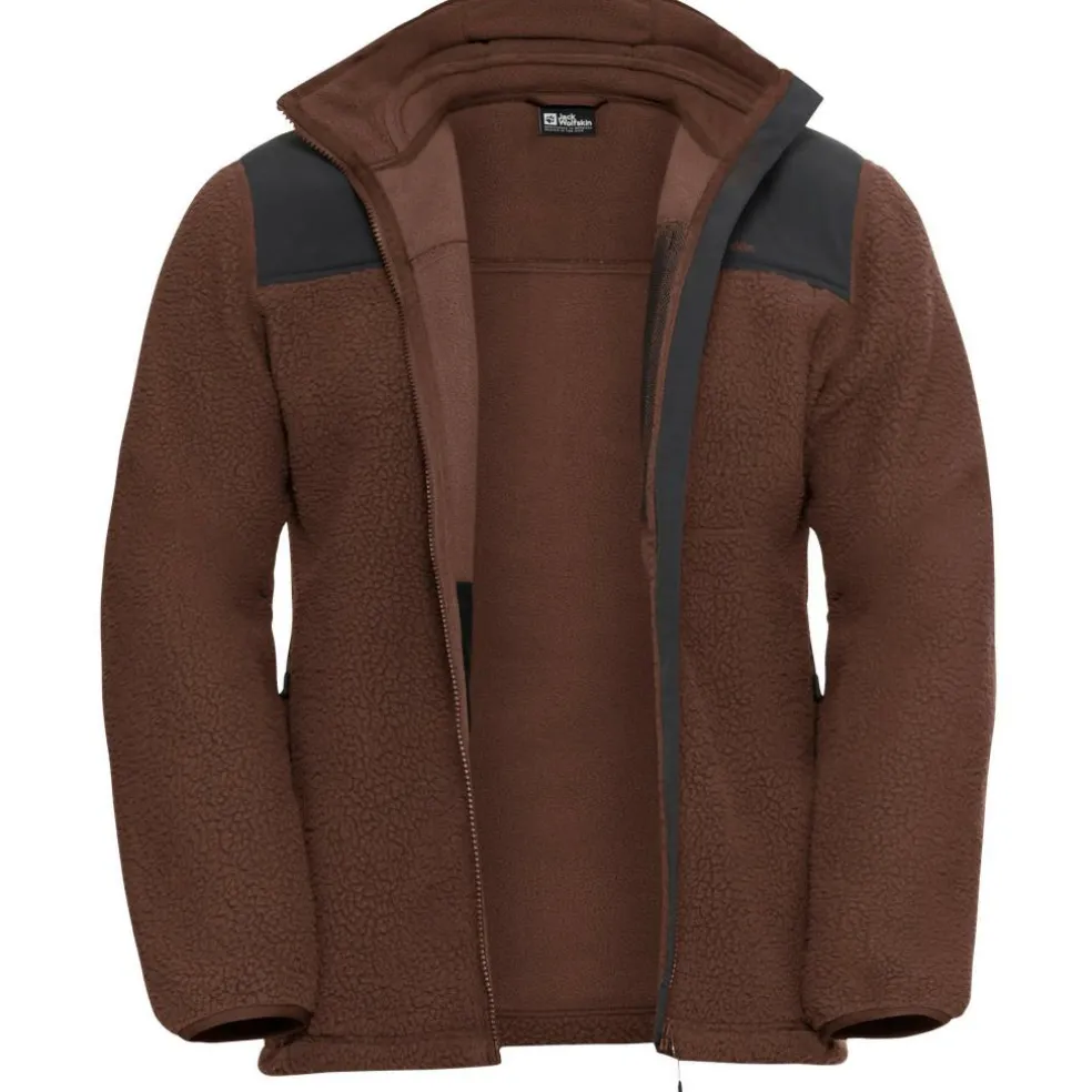 Jack Wolfskin Kammweg Pile Fleece vest heren hot choc