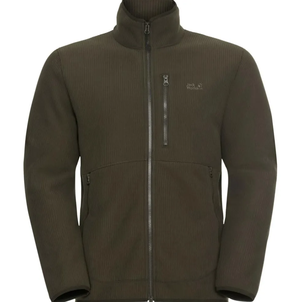 Jack Wolfskin Lake Ridge fleece vest heren obsidian moss