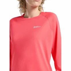 Jack Wolfskin Prelight Swift shirt dames sunset coral