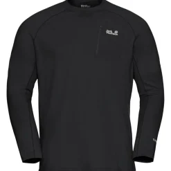 Jack Wolfskin  Prelight Trail Crew shirt heren black