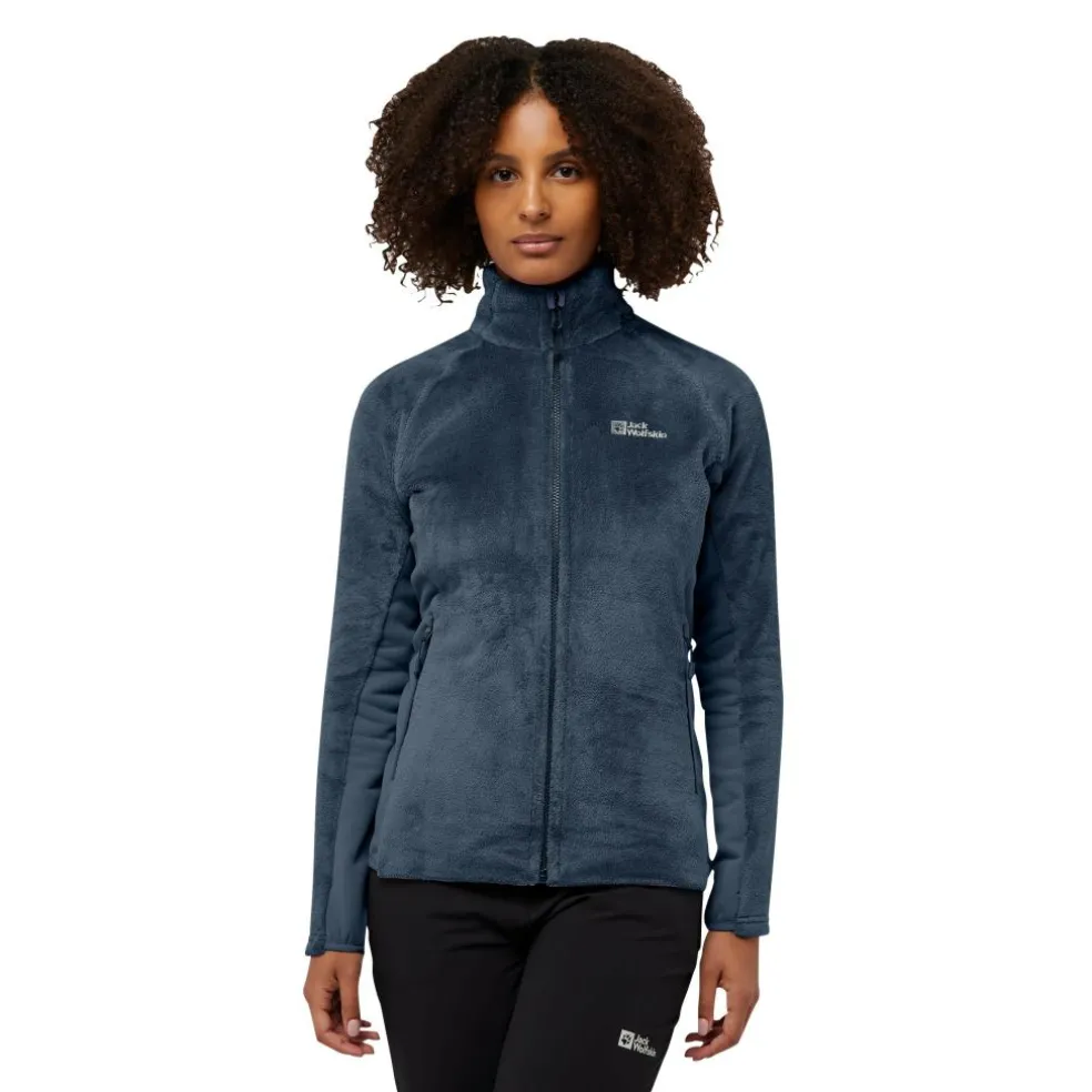 Jack Wolfskin Rotwand fleece vest dames midnight sky