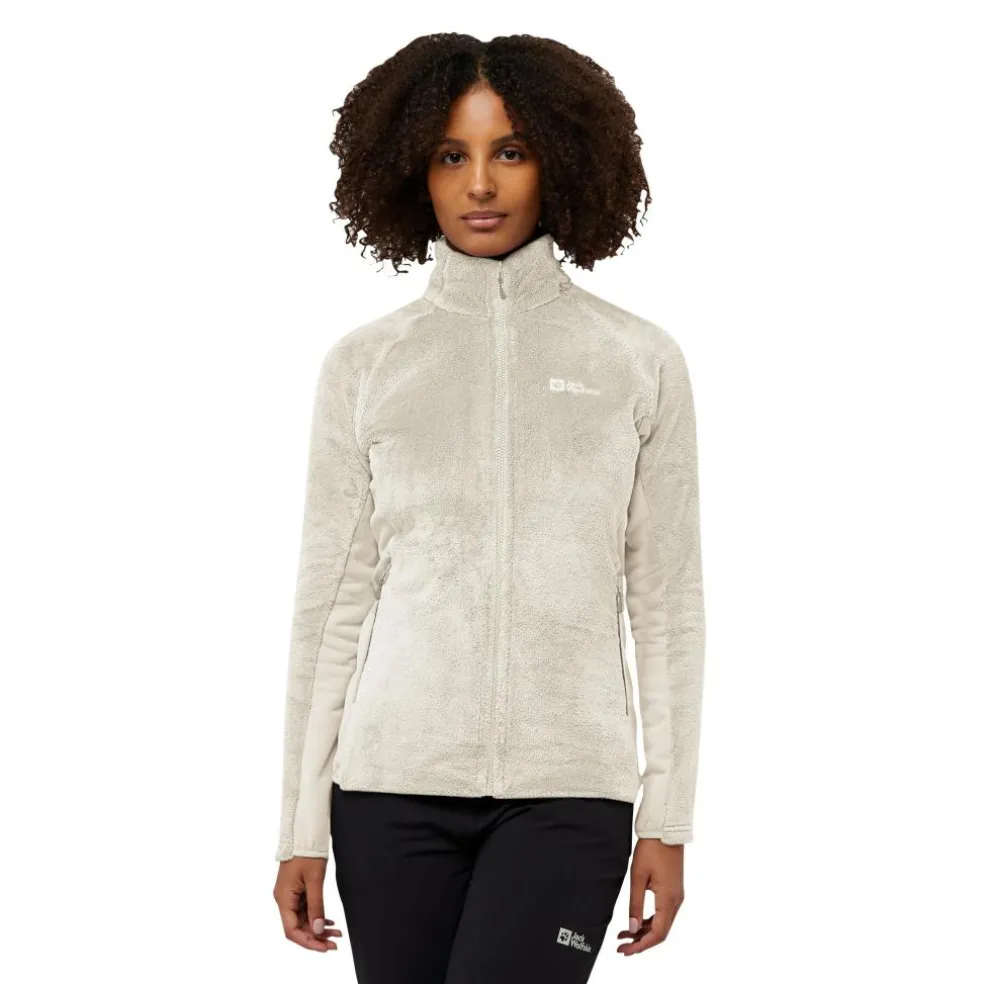 Jack Wolfskin Rotwand fleece vest dames pale sand