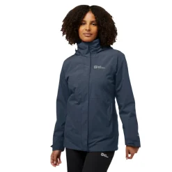 Jack Wolfskin  Rotwand 3-in-1 outdoor jack dames midnight sky