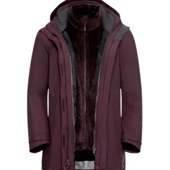 Jack Wolfskin  Rotwand 3-in-1 outdoor jack dames amaranth