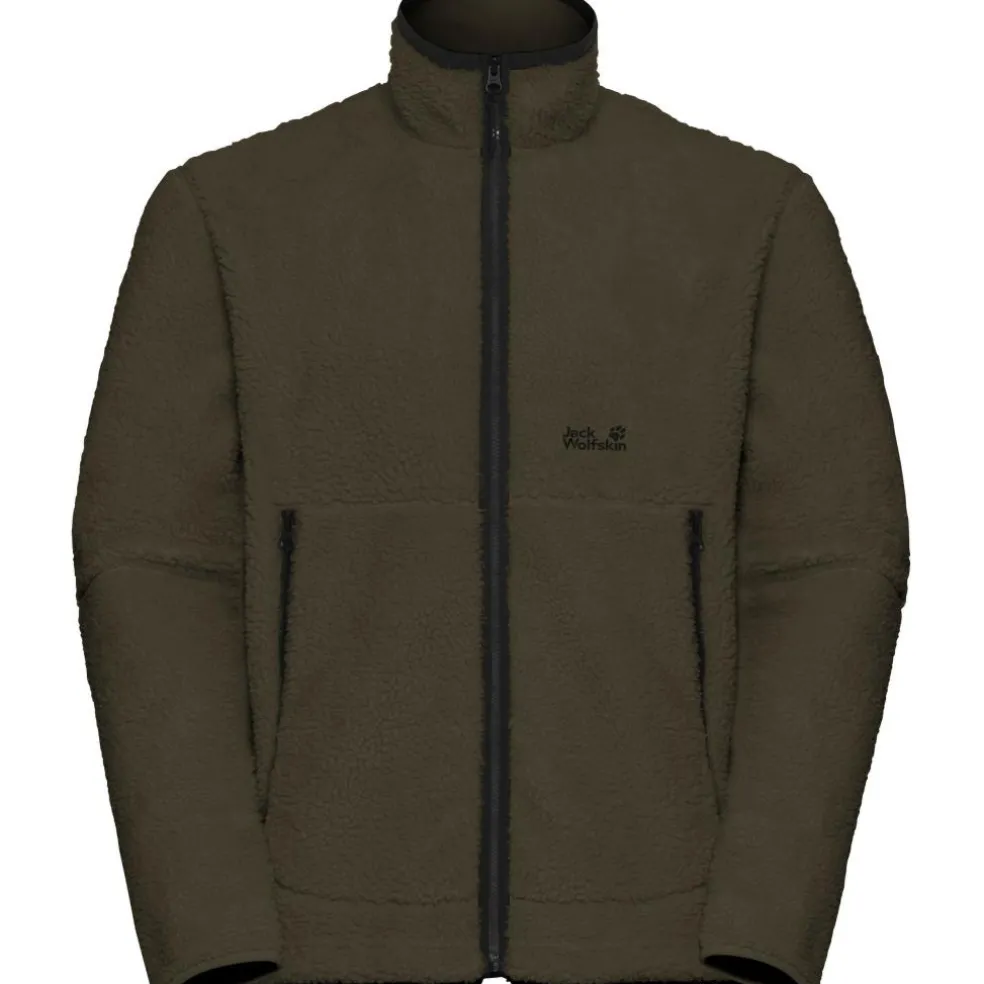 Jack Wolfskin Stone Lite fleece vest heren obsidian moss