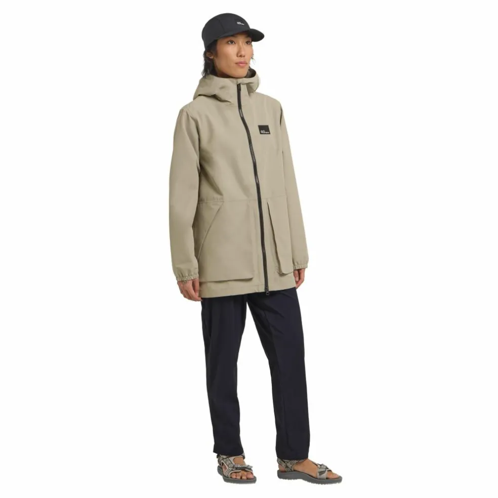 Jack Wolfskin Terraview 2L parka outdoor jack dames stone