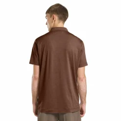Jack Wolfskin Travel polo heren dark rust heather