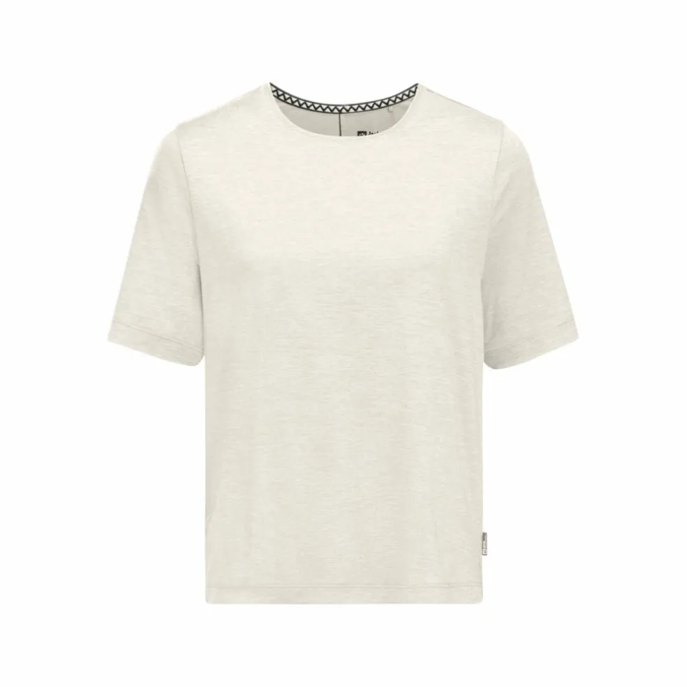 Jack Wolfskin Travel shirt dames cotton white heather