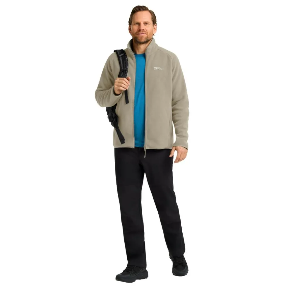 Jack Wolfskin Waldsteig fleece vest heren linen