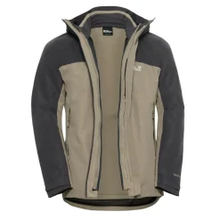 Jack Wolfskin Wild Places 3-in-1 outdoor jack heren linen
