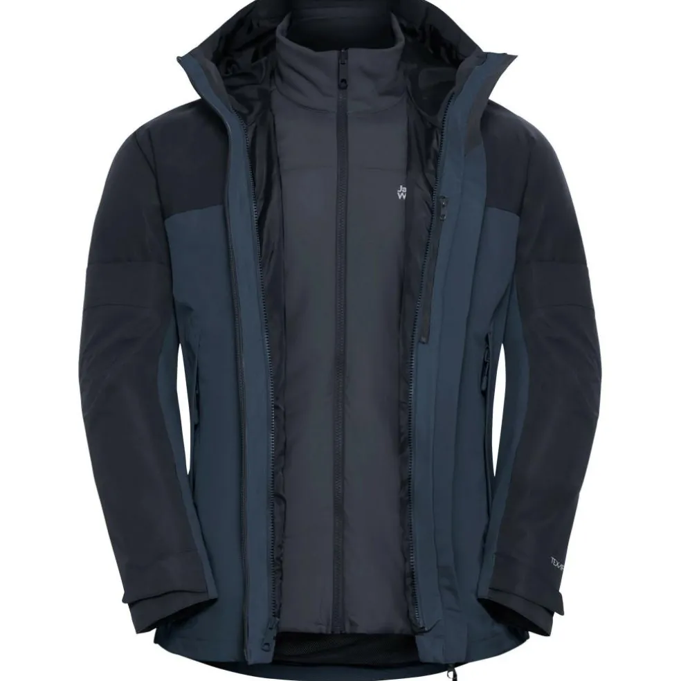 Jack Wolfskin Wild Places 3-in-1 outdoor jack heren midnight sky