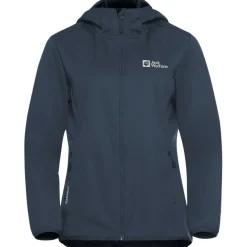 Jack Wolfskin Windhain Hoody softshell jas dames midnight sky