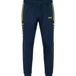 JAKO Allround Polyester trainingsbroek marine fluogeel