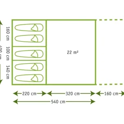 Karsten Imperia tunneltent beige SHOWMODEL
